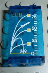 Panel 1 x 2 x 3 - Solid Studs with '508' and Launch Command Display Pattern (Sticker) - Set 6452