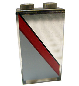 Panel 1 x 2 x 3 - Solid Studs with SW AT-TE Cabin Window Pattern Model Right Side (Sticker) - Set 7675