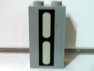 Panel 1 x 2 x 3 - Hollow Studs with SW Death Star Wall Lights Pattern (Sticker) - Set 10188