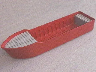 Boat, Hull Unitary 38 x 10 x 5 2/3 Floating with Raised Light Gray Decks