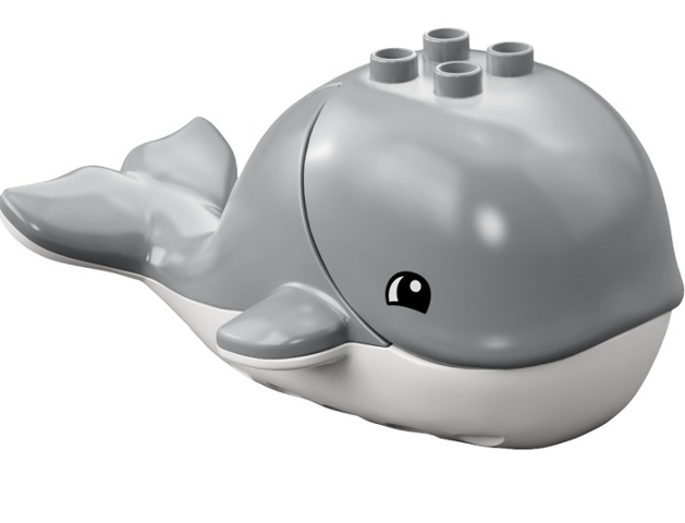 Duplo Whale with White Base