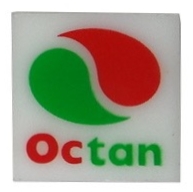 Electric, Light 2 x 2 Clip-On Plate with Octan Logo Pattern
