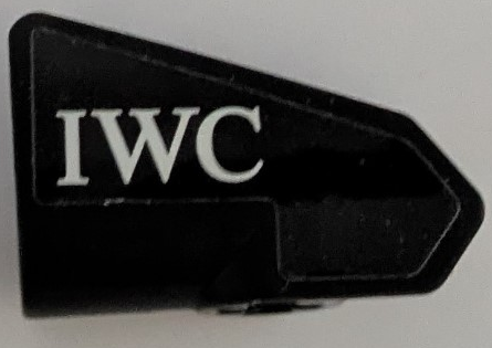 Technic, Panel Fairing # 7 Very Small Smooth Short, Side A with White 'IWC' Pattern (Sticker) - Set 42165