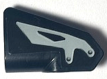 Technic, Panel Fairing # 7 Very Small Smooth Short, Side A with Light Bluish Gray Bracket Pattern (Sticker) - Set 42170