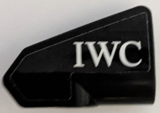 Technic, Panel Fairing # 8 Very Small Smooth Short, Side B with White 'IWC' Pattern (Sticker) - Set 42165