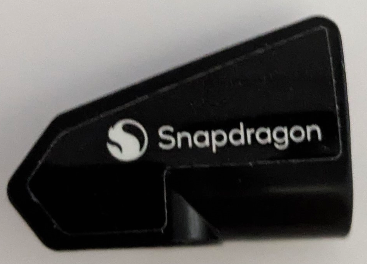 Technic, Panel Fairing # 8 Very Small Smooth Short, Side B with White 'Snapdragon' and Logo Pattern (Sticker) - Set 42165