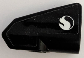 Technic, Panel Fairing # 8 Very Small Smooth Short, Side B with White Snapdragon Logo Pattern (Sticker) - Set 42165