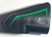 Technic, Panel Fairing # 8 Very Small Smooth Short, Side B with Bright Green Stripe Pattern (Sticker) - Set 42170
