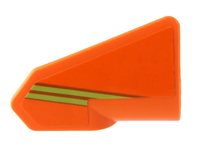 Technic, Panel Fairing # 8 Very Small Smooth Short, Side B with Lime Stripes Pattern (Sticker) - Set 42204