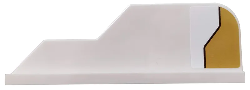 Tail 8 x 1 with Stepped Fin with Gold Decoration Pattern Model Left Side (Sticker) - Set 75970