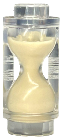Minifigure, Utensil Hourglass with Molded Tan Sand Pattern