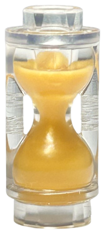 Minifigure, Utensil Hourglass with Molded Pearl Gold Sand Pattern