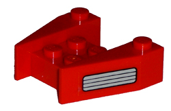 Wedge 3 1/2 x 4 without Stud Notches with Grille Pattern on Both Sides (Stickers) - Set 5591