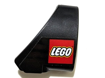 Technic, Panel Curved #10 3 x 3 Tapered Right with LEGO Logo Pattern (Sticker) - Sets 42151 / 42162