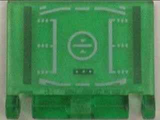 Minifigure, Utensil Book Cover with Head-up Display (HUD) Pattern