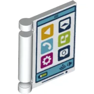 Minifigure, Utensil Book Cover with Tablet Computer Pattern