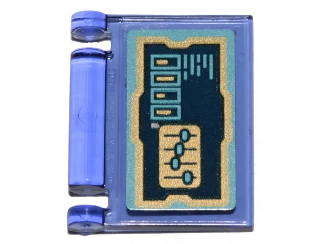 Minifigure, Utensil Book Cover with Indicators and Sliders Pattern (Sticker) - Set 70838