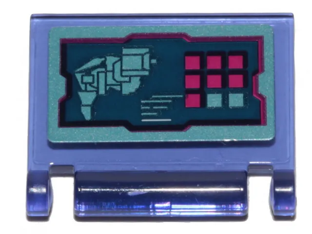 Minifigure, Utensil Book Cover with Wyld-Mayhem Star Fighter Control Display Pattern (Sticker) - Set 70849