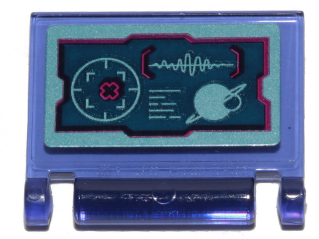 Minifigure, Utensil Book Cover with Wyld-Mayhem Star Fighter Target Display Pattern (Sticker) - Set 70849