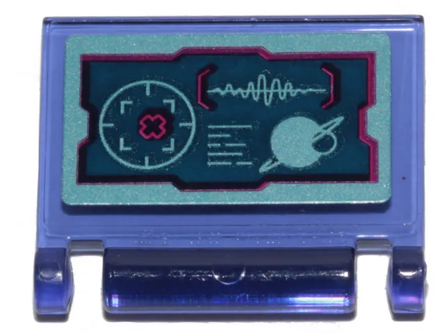 Minifigure, Utensil Book Cover with Wyld-Mayhem Star Fighter Target Display Pattern (Sticker) - Set 70849