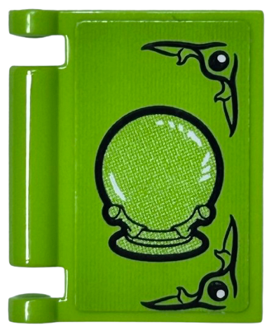 Minifigure, Utensil Book Cover with Black Crystal Ball Pattern (Sticker) - Set 75969