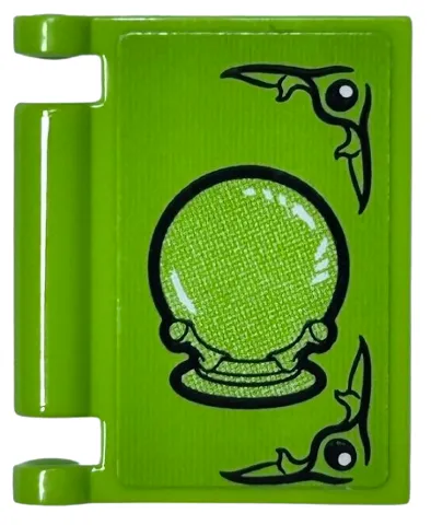 Minifigure, Utensil Book Cover with Black Crystal Ball Pattern (Sticker) - Set 75969