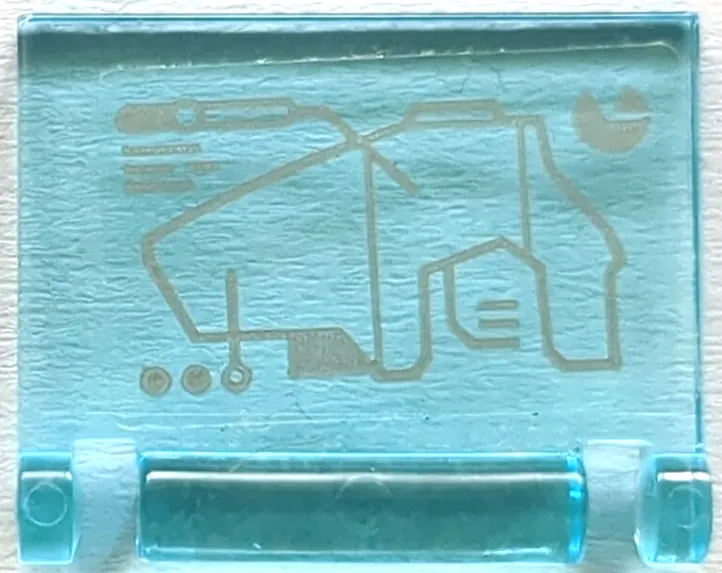 Minifigure, Utensil Book Cover with Infinity Gauntlet / Gorilla Fist Schematic and Pie Chart Pattern (Sticker) - Set 76192