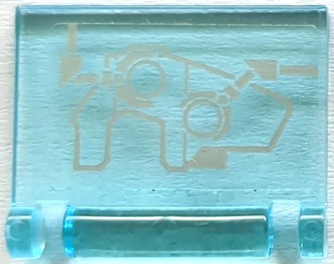 Minifigure, Utensil Book Cover with Infinity Gauntlet / Gorilla Fist Schematic and Mechanical Claws Pattern (Sticker) - Set 76192