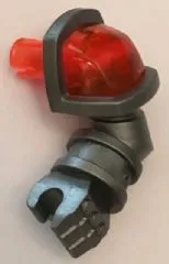 Arm Armored, Left with Trans-Neon Orange Shoulder and Pin Pattern (Nexo Knights Axl)