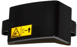 Technic, Panel Curved 3 x 5 x 3 with Yellow Warning Signs Pattern Model Right Side (Sticker) - Set 42053