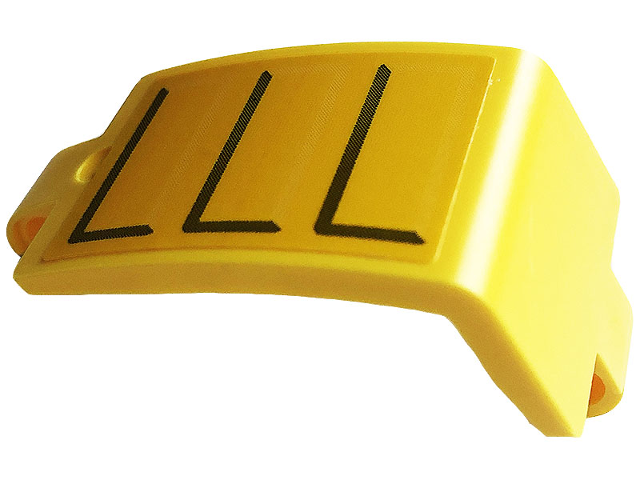 Technic, Panel Curved 3 x 5 x 3 with Gray Lines Pattern Model Left Side (Sticker) - Set 42108