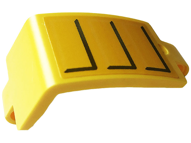 Technic, Panel Curved 3 x 5 x 3 with Gray Lines Pattern Model Right Side (Sticker) - Set 42108