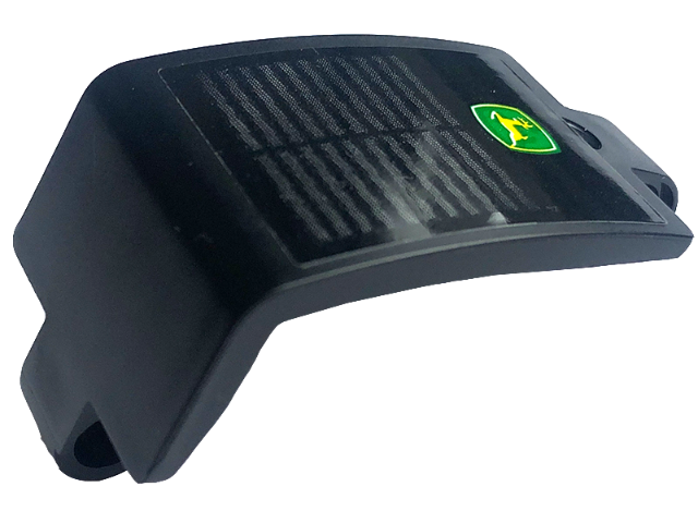 Technic, Panel Curved 3 x 5 x 3 with John Deere Logo and Silver Grille Pattern (Sticker) - Set 42136