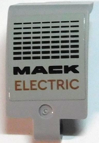Technic, Panel Curved 3 x 5 x 3 with Black Grille and 'MACK ELECTRIC' Pattern (Sticker) - Set 42167