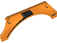 Technic, Panel Car Mudguard Arched 15 x 2 x 5 with Vent Grille Pattern Model Right Side