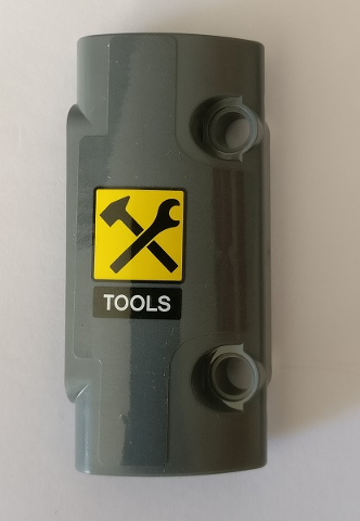 Technic, Panel Curved 7 x 3 with 2 Pin Holes through Panel Surface with 'TOOLS' and Tools Pattern (Sticker) - Set 42082