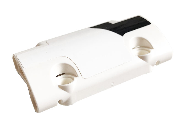 Technic, Panel Curved 7 x 3 with 2 Pin Holes through Panel Surface with Black Stripe Pattern Model Right Side (Sticker) - Set 42096