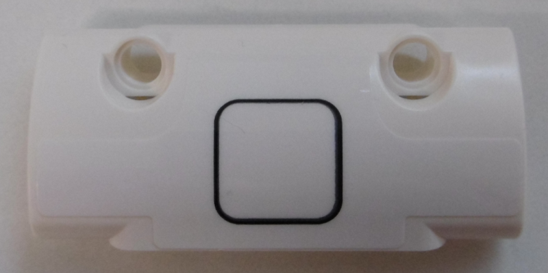 Technic, Panel Curved 7 x 3 with 2 Pin Holes through Panel Surface with Black Rounded Square Pattern (Sticker) - Set 42100