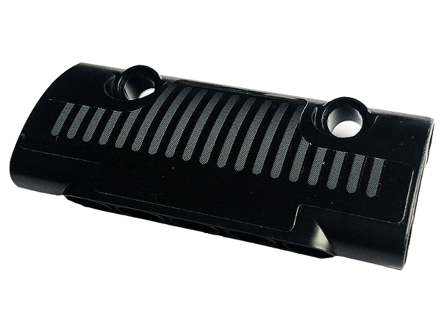 Technic, Panel Curved 7 x 3 with 2 Pin Holes through Panel Surface with Grille Pattern (Sticker) - Set 42129