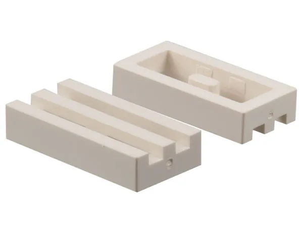 Tile, Modified 1 x 2 Grille without Bottom Groove