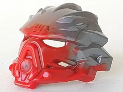 Bionicle Mask of Fire (Unity) with Marbled Flat Silver Pattern