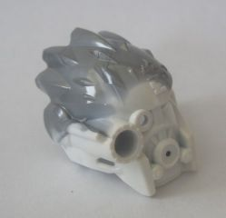 Bionicle Mask of Ice (Unity) with Marbled Flat Silver Pattern