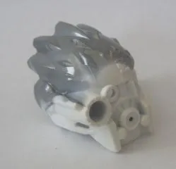 Bionicle Mask of Ice (Unity) with Marbled Flat Silver Pattern