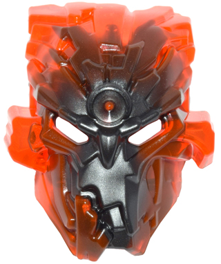 Bionicle Mask Umarak Hunter with Marbled Trans-Neon Orange Pattern
