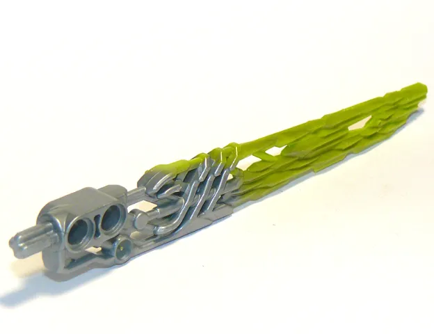 Bionicle Weapon Protector Sword with Marbled Lime Pattern
