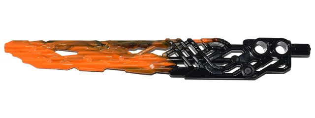 Bionicle Weapon Protector Sword with Marbled Orange Pattern