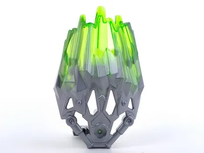 Bionicle Crystal Armor with Marbled Trans-Bright Green Pattern