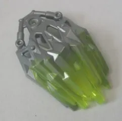 Bionicle Crystal Armor with Marbled Trans-Neon Green Pattern