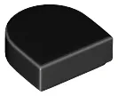 Tile, Round 1 x 1 Half Circle Extended
