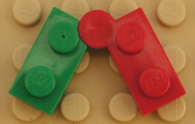 Hinge Plate 1 x 4 Swivel with Red Top (2429 / 2430)